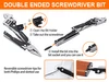 How to use the double ended screwdriver bit on a multi tool wrench with Phillips and slotted tips