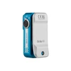 Olight Blue and Silver Oclip Pro with Light on Top, Front View, Portable Clip Light for Everyday Carry