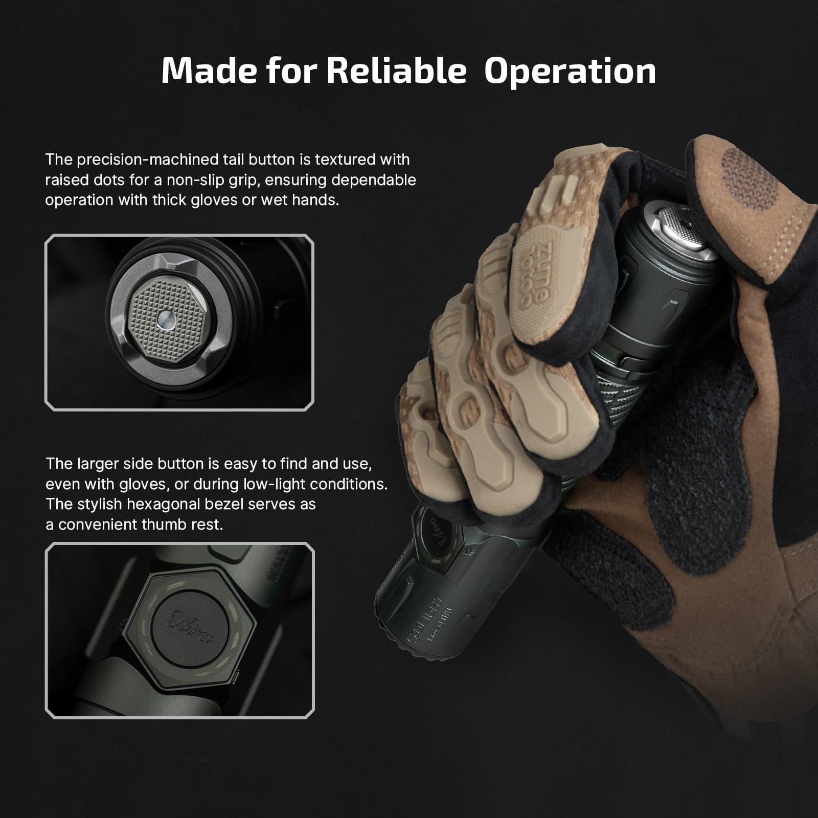 Warrior Ultra Tactical Flashlight 2500 Lumens O-Aluminum OAL Tough