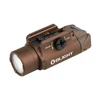 Olight Desert Tan PL-3S Weaponlight Angled View with Quick-Release Mount for Tactical Use