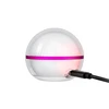 Olight Sphere C White and Pink Orb Light Charging via USB-C Cable Close-Up View for Portable Bedside and Ambient Lighting