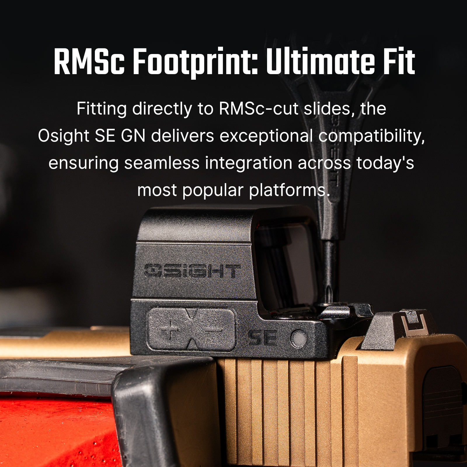 Osight SE Enclosed Red Dot Sight RMSc Footprint Side Loading