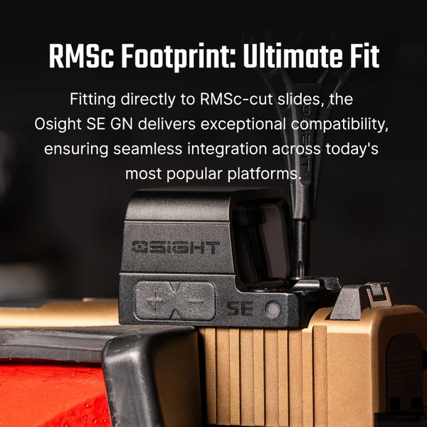 Osight SE Enclosed Red Dot Sight RMSc Footprint Side Loading