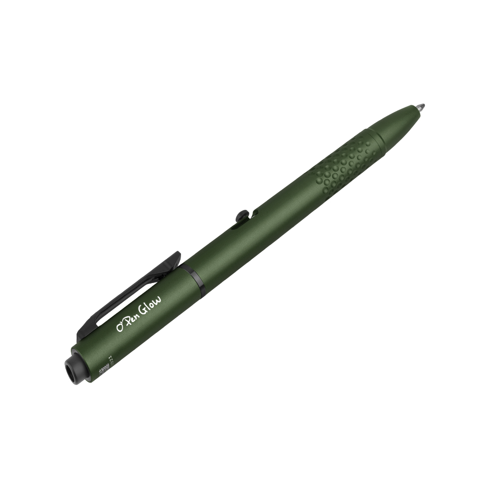 Olight Open Glow LED機能付多機能ペン スノーフレークグリーン O Pen Glow Rechargeable Penlight LED Penlight 4 in 1 Green Laser