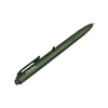 O'Pen Glow dark green ballpoint pen with textured grip and black clip.