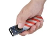 Olight USA Flag ArkPro Flat Flashlight Handheld Closeup with Laser UV Light Switch for Everyday Carry and Outdoor Use