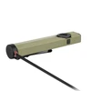 Olight ArkPro Ultra Green Rechargeable LED Flashlight Side View with Charging Cable for everyday carry