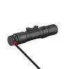 Black Olight tactical weapon light with remote pressure switch cable and Picatinny mount.