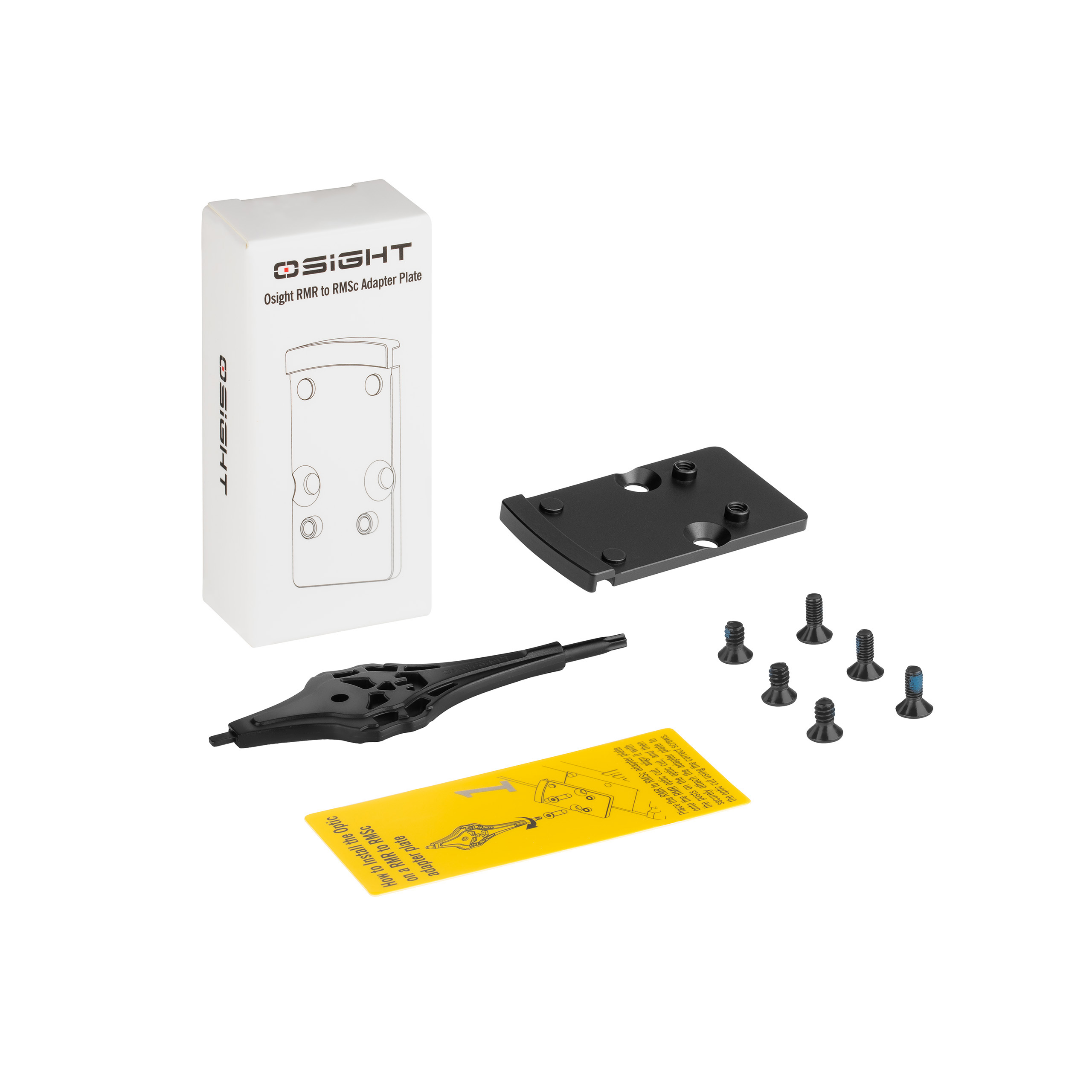 Olight Osight グリーン ＋マルイグロックgen5用RMRプレート Osight RMR RMSc Adapter Plate Footprint Conversion CNC Optic Mount