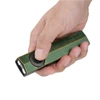 Olight Antique Bronze Arkfeld Pro held in hand, showing adjustable brightness for EDC and outdoor activities.