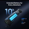 Thermal scope with 5000 mAh battery, providing 10 hours of runtime for extended adventures.