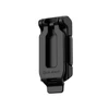 Olight black tactical pocket clip accessory isolated on a white background