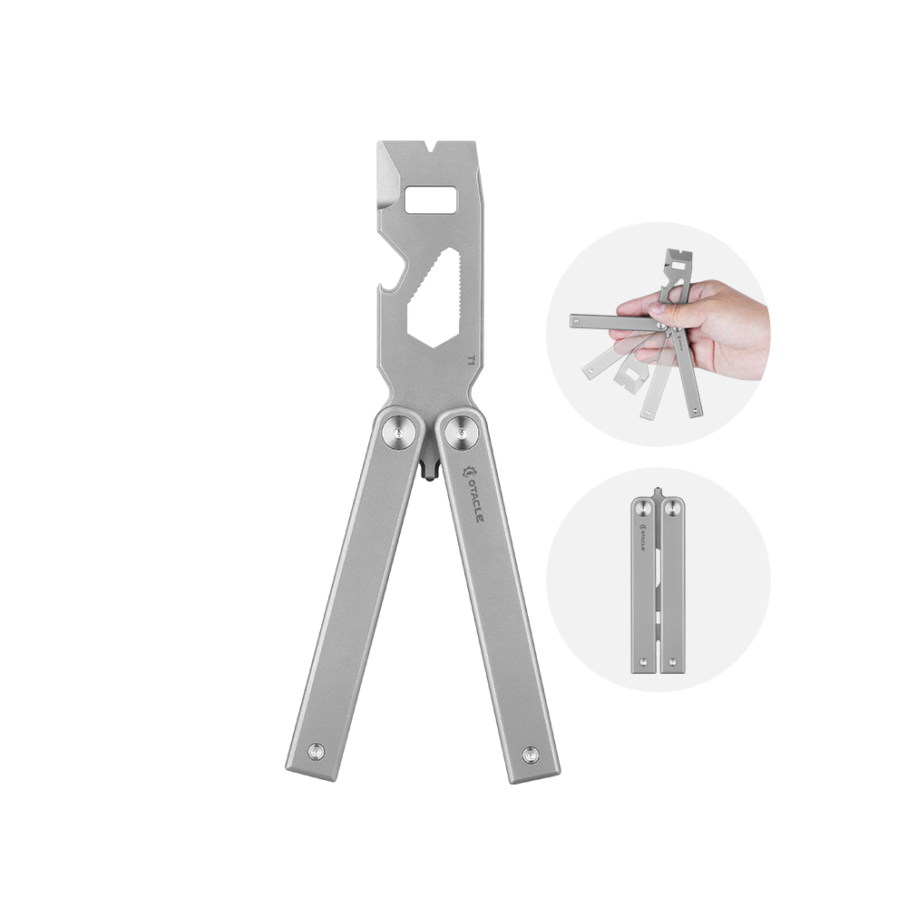 Otacle T1 Titanium Butterfly Pry Bar 6 Function Magnetic EDC Tool 