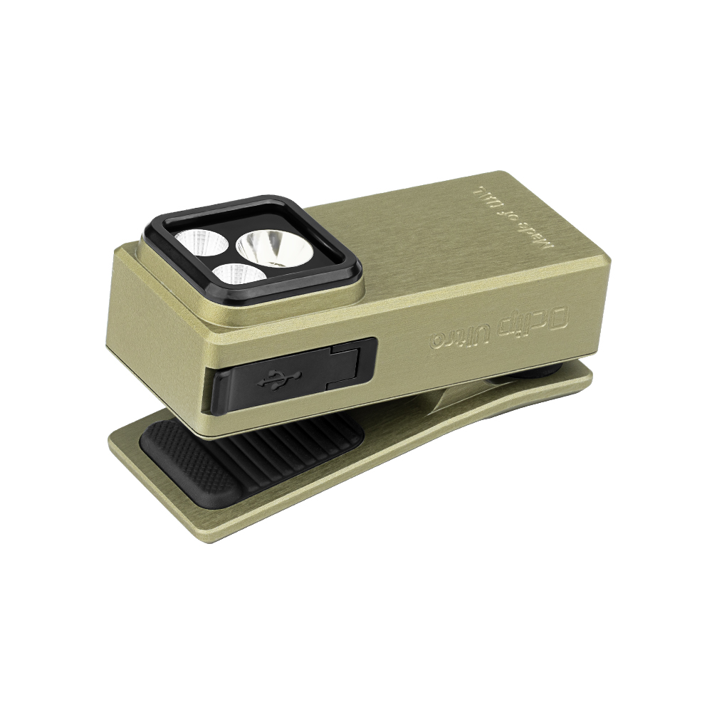 Oclip Ultra Clip-On EDC Light 3-in-1 UV Flood Spot Flashlight - Olight