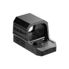 Olight Osight matte black red dot sight with side control buttons isolated on a white background