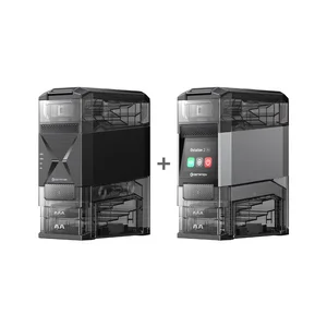 Olight Black and Grey Ostation 2 Smart Battery Charger for AA and AAA Batteries with Digital Screen and Dual-Unit Display