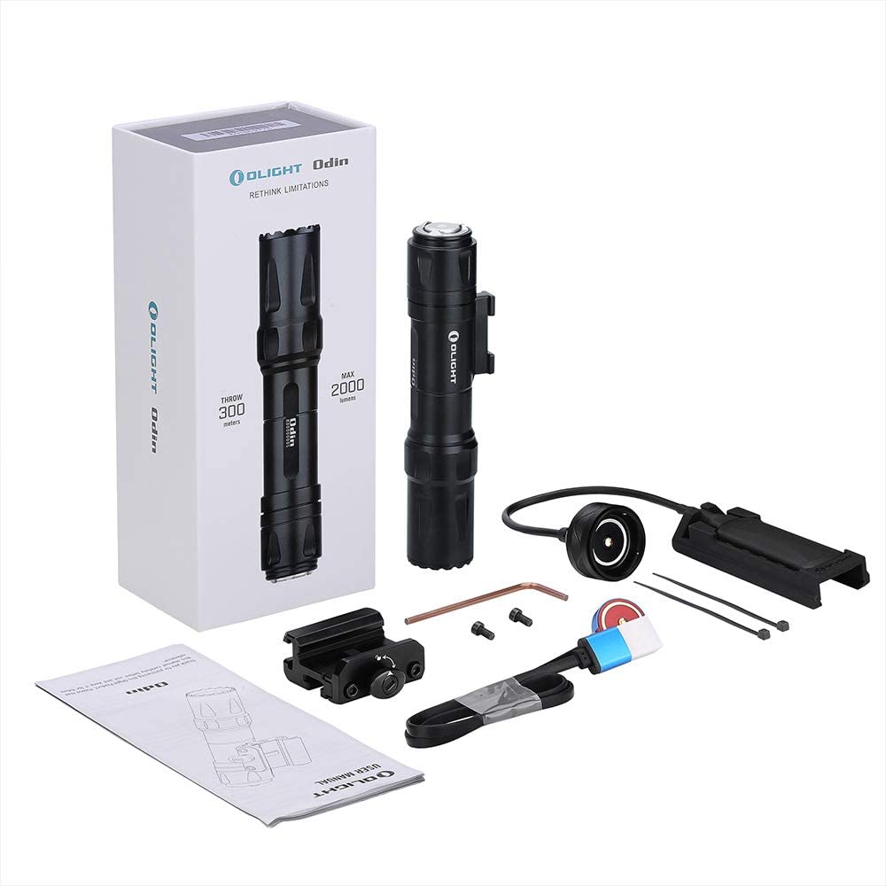 Odin Tactical Light 2000 Lumens Rifle Weapon Mounted Flashlight