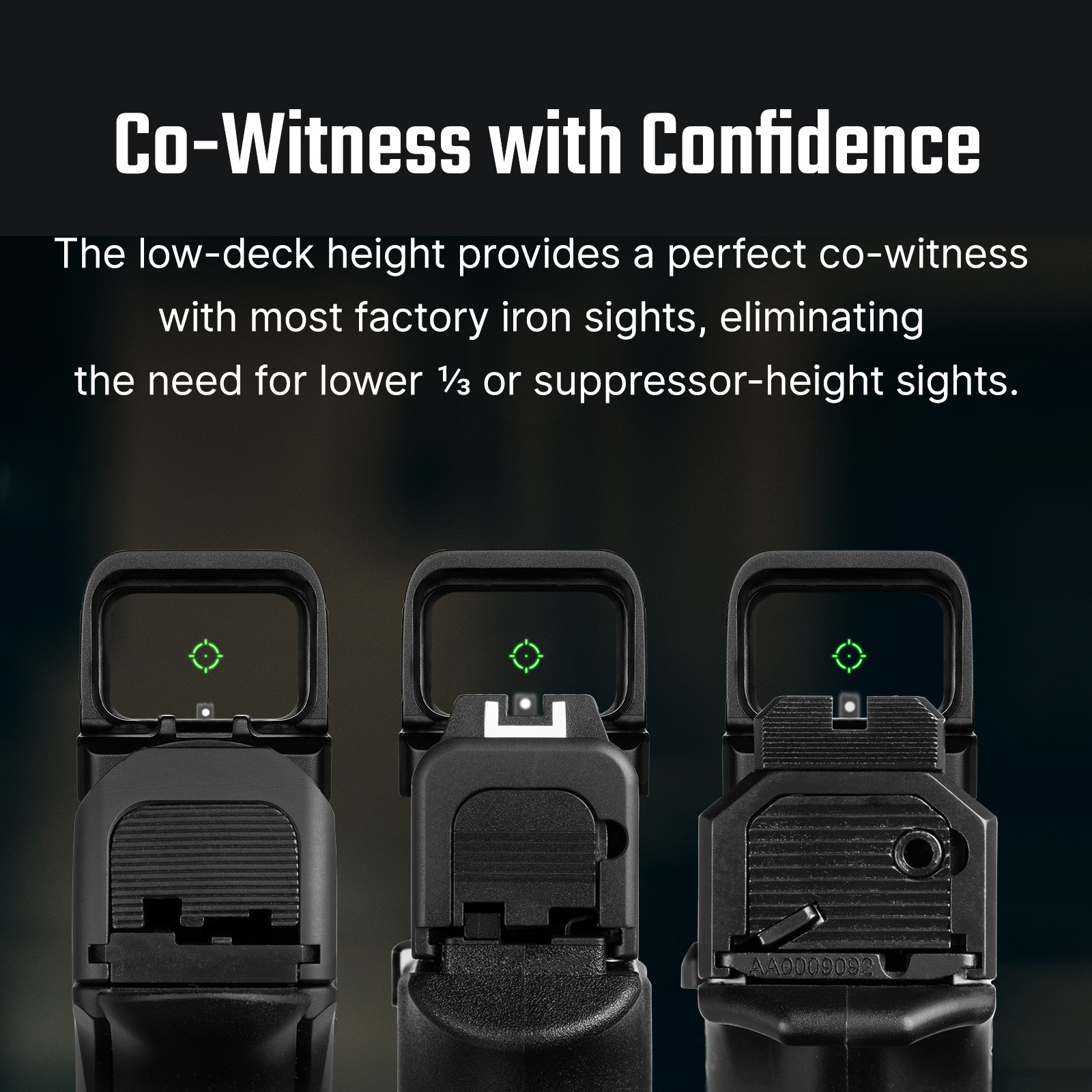 OLIGHT　Osight SE　密閉型光学サイト Osight SE Enclosed Red Dot Sight RMSc Footprint Side Loading