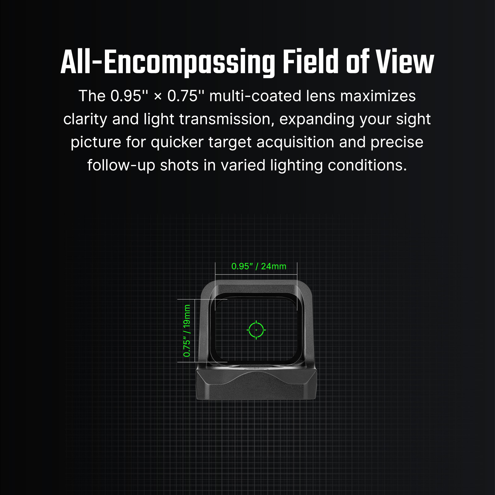 Osight C Red Dot Sight Side Loading Multi Reticle Reflex Optic