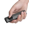 Olight Gray ArkPro Flat Flashlight Handheld View with Cyberpunk Rivet Pattern and Dual-Light Switch for EDC Use