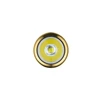 Olight Golden Baton 4 Premium flashlight head-on view of LED emitter and reflector for powerful illumination