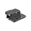 Black Osight holographic red dot sight with elevation and windage adjustments isolated on a white background