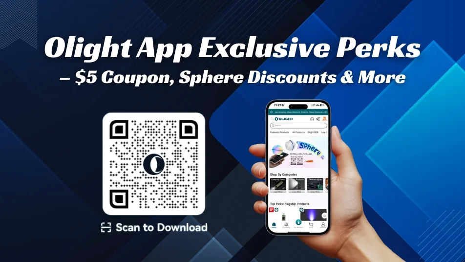 Olight App Exclusive Perks – $5 Coupon, Sphere Discounts & More