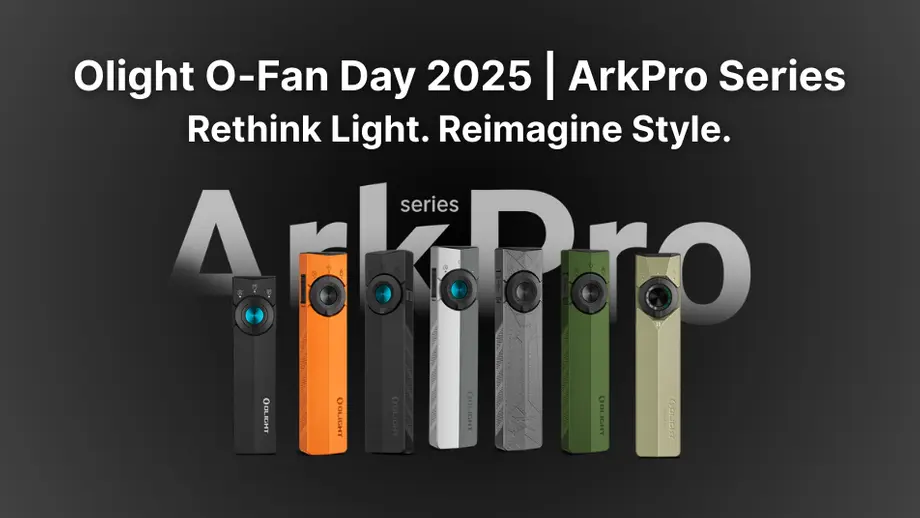 Olight ArkPro Series flashlights for O-Fan Day 2025: Rethink Light. Reimagine Style.