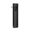 Olight Arkfeld Pro flat flashlight in black featuring a selector dial and textured grip on white background