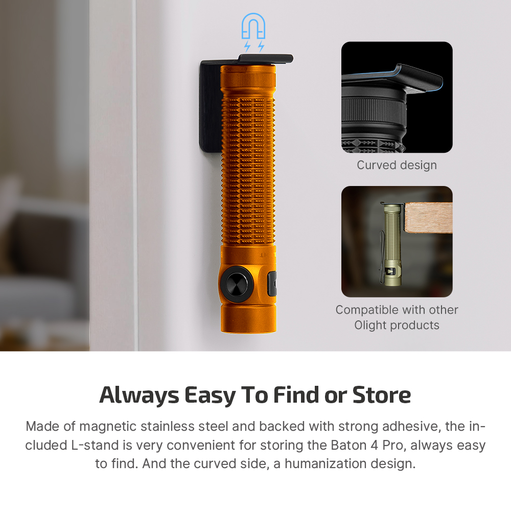 Baton 4 Pro EDC Flashlight - 1600 Lumens USB-C - Olight