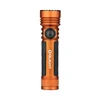 Olight Orange Seeker 4 Pro Flashlight Front View with Textured Grip and Side Switch for Powerful Illumination and Everyday Carry