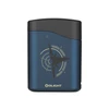 Olight Blue Baton 4 Premium Charging Case Front View with Compass Graphic for Portable Flashlight Charging and EDC