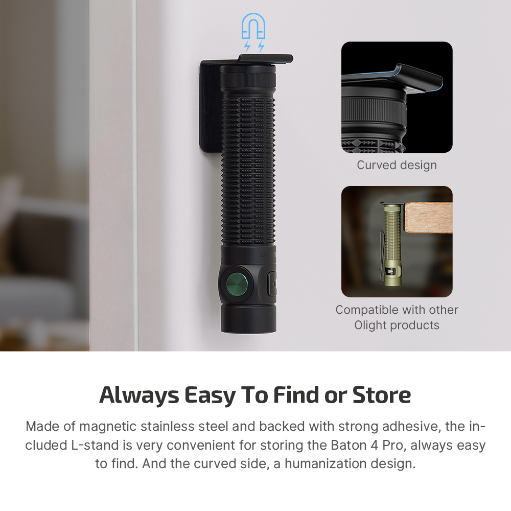 Baton 4 Pro EDC Flashlight - 1600 Lumens USB-C - Olight