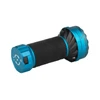 Olight Blue Marauder Mini 2 Flashlight Angled View with Textured Grip and Charge Port for Search and Rescue