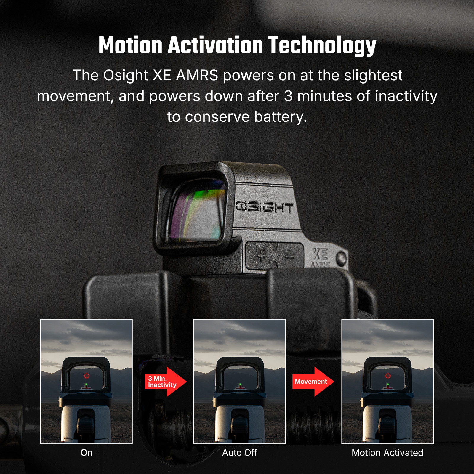 Osight XE AMRS Enclosed Red Dot Sight Pistol Optic CBRS Sights