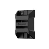 Olight black plastic wall mount bracket with logo on a white background