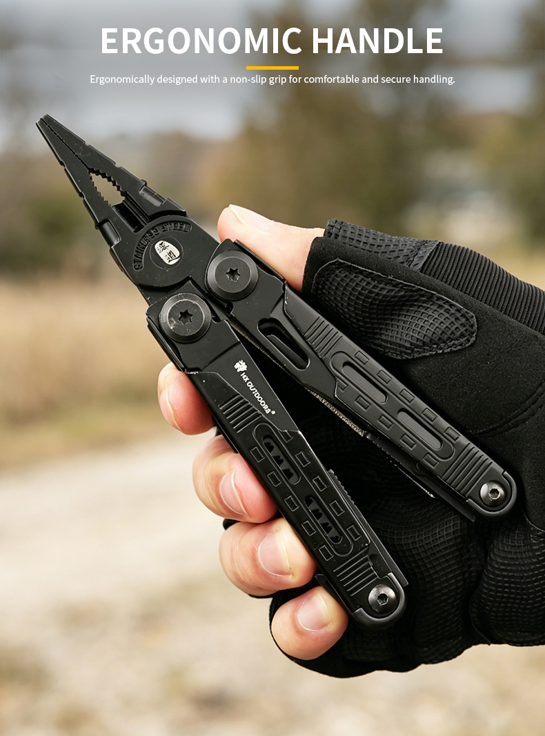 HX Outdoors GQ 20B EDC Multi Tool Pliers Steel Pocket Gear OSelect