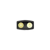 Olight Black ArkPro Lite flashlight, top view of dual-emitter head for versatile work and inspection.