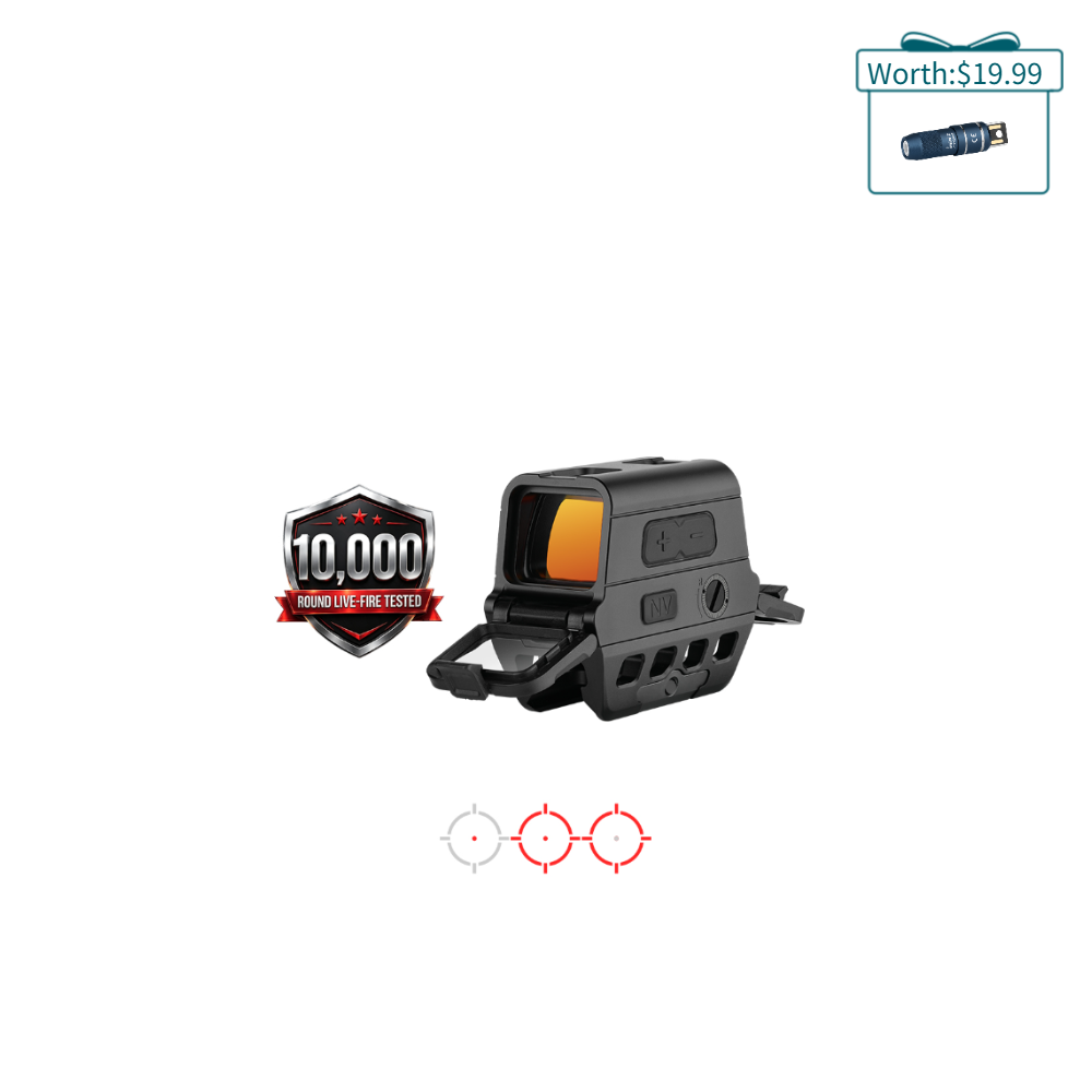 Olight Black Osight R Red Dot Sight 10000 Round Live Fire Tested with Multiple Reticle Options for Precision Shooting
