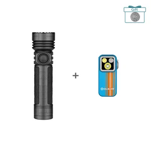 Olight Black Seeker 4 Pro and Blue Oclip Pro Clip-On EDC Flashlight Combo for Every Day Carry and Outdoor Gear