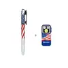 Olight tactical pen and mini flashlight bundle featuring patriotic US flag designs on a plain white background