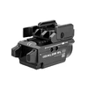 Olight BALDR RL Mini black weapon light with red laser, compact tactical light for firearms.