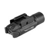 Olight Valkyrie Turbo tactical weapon light with rail mount isolated on a white background.
