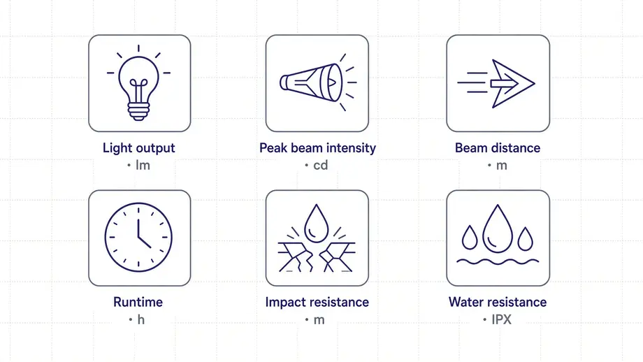 ANSI FL1 Standard: Six Numbers Every Flashlight Spec Sheet Needs