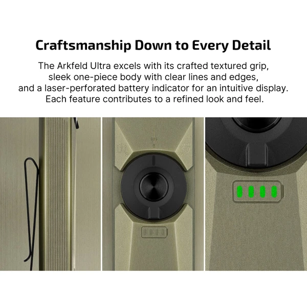 Arkfeld Ultra 3-in-1 EDC Flashlight: Durable O-Aluminum