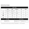 Olight Arkfeld Ultra Flashlight Specifications Chart Showing White Light UV and Green Laser Output Performance Details