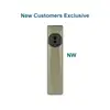 Olight Arkfeld Ultra flat olive green flashlight with center switch and battery indicator for everyday carry and outdoor use