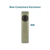 Olight Arkfeld Ultra flat olive green flashlight with center switch and battery indicator for everyday carry and outdoor use