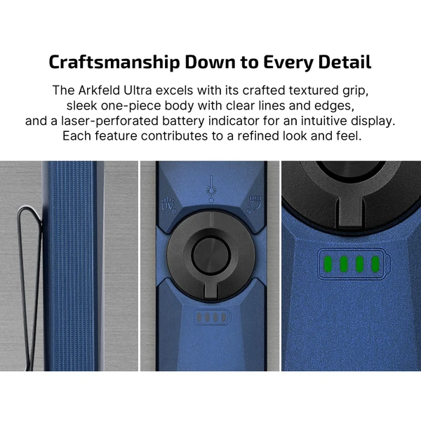Arkfeld Ultra 3-in-1 EDC Flashlight with O-aluminum Material