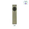 Olight Olive Green Arkfeld Ultra Flat Flashlight Front View with Dial Switch for Outdoor EDC Use